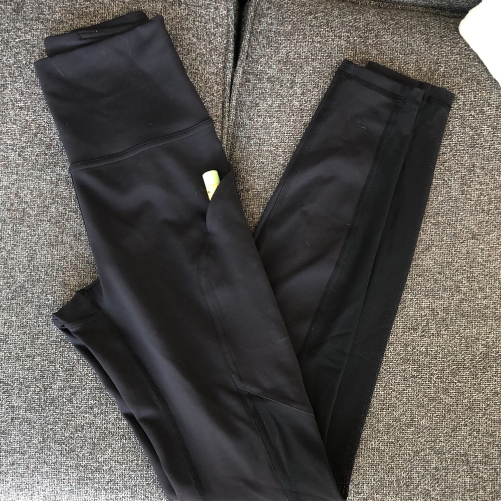 lululemon athletica Black Leggings with Side Pocket